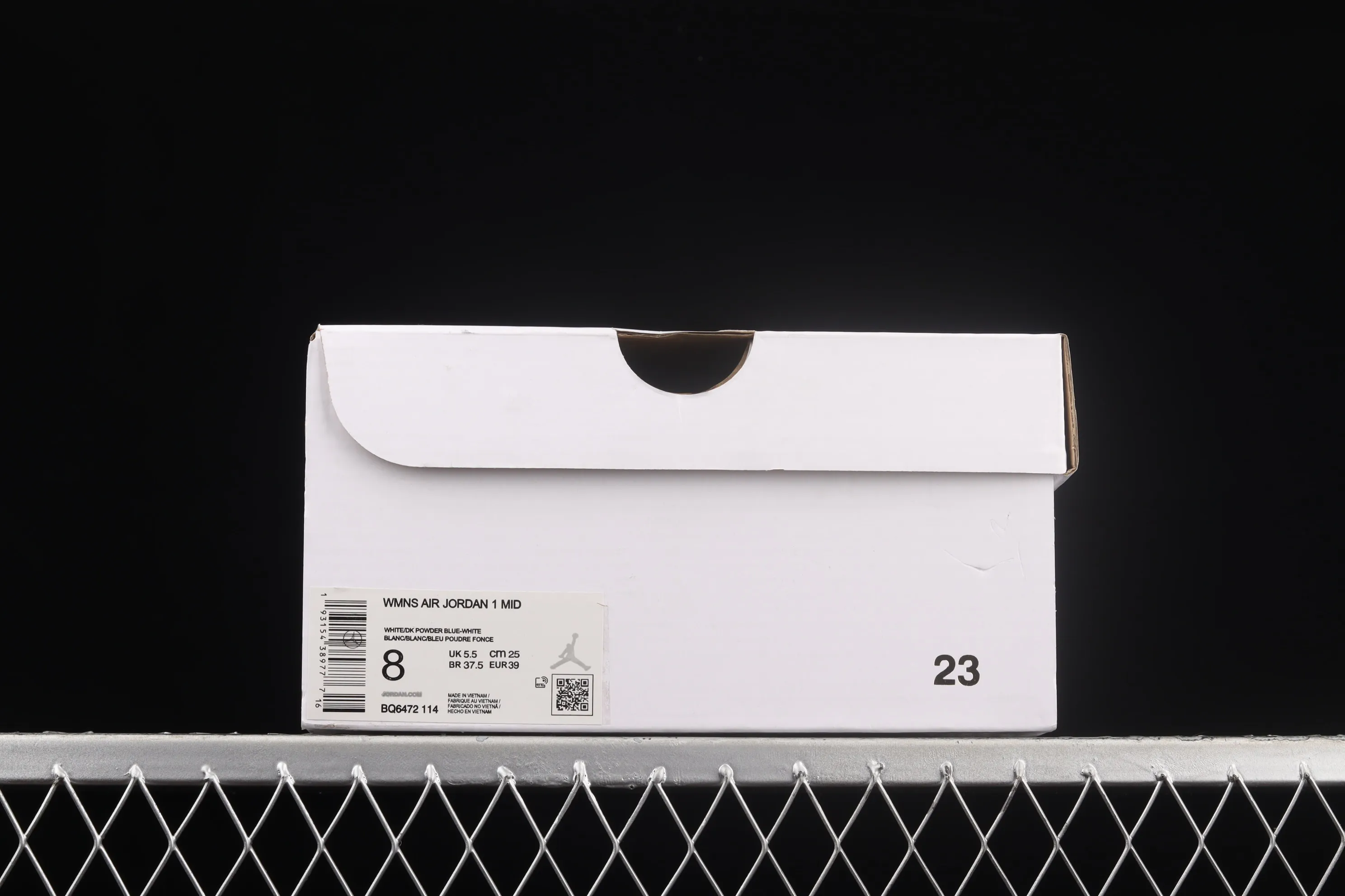 All Categories Air Jordan Jordan Series Basketball Shoes Air Jordan 1 Mid Different Versions Air Jordan 1 Mid AJ1 Joe 1 Lake Blue Zhongbang Basketball Shoes BQ6472-114